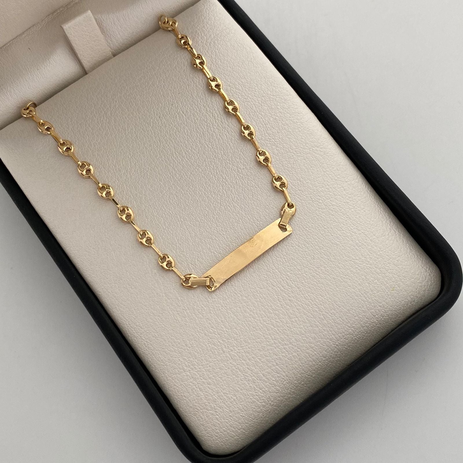 Pulso bebé Gc Placa Oro amarillo 18k 2,10 Gr / 3,4 mm / 16 Cm Broche 0,40