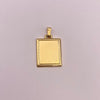 Dije placa fotograbado Oro amarillo 18k 1,53 Gr / 17,15 mm / 2,5 Cm