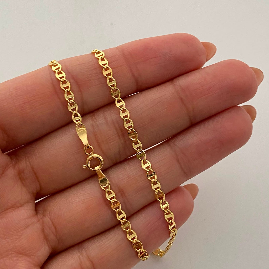 Cadena It Escalera Plana Oro amarillo 18k 3,25 Gr / 2,8 mm / 60 Cm
