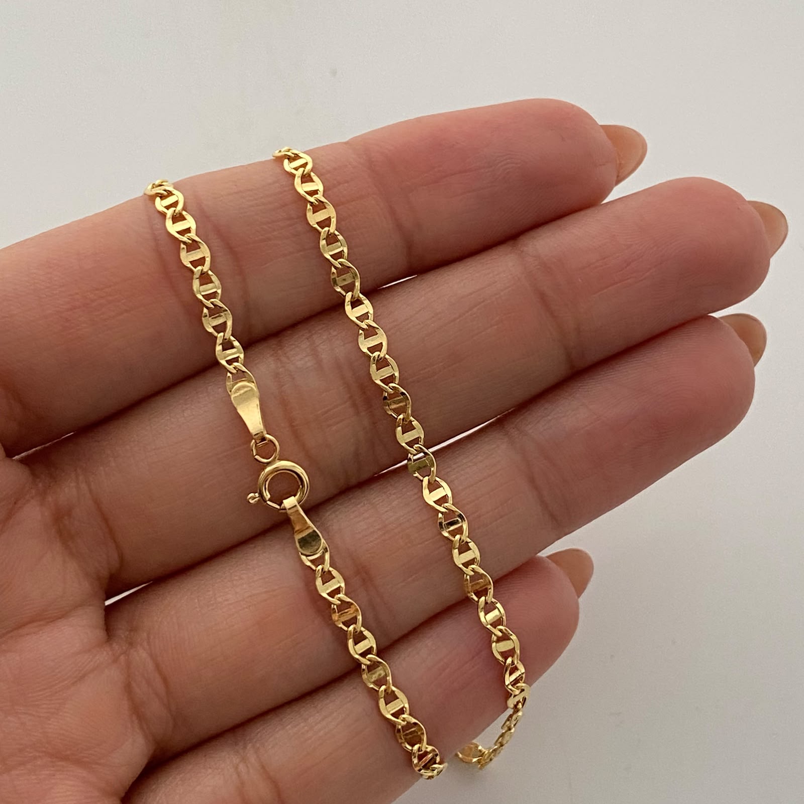 Cadena It Escalera Plana Oro amarillo 18k 3,25 Gr / 2,8 mm / 60 Cm