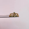 Anillo 15 Corona Casting Verde Oro amarillo 18k / Talla 7 / 2,7 Gr