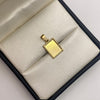 Dije placa fotograbado Oro amarillo 18k 0,8 Gr / 11,25 mm / 2 Cm