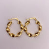 Candonga entorchada lisa Oro amarillo 18k 2,3 Gr / 2,3 Cm