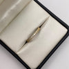 Anillo churumbela circones blancos Oro amarillo 18k / Talla 7 / 2,25 Gr / 2,03 mm