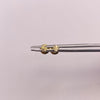 Topos Circulo plano diamantado Oro amarillo 18k 0,4 Gr / 3,2 mm