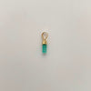 Dije Canutillo de Esmeralda Oro amarillo 18k 0,2 Gr / 2,8 mm / 1,1 Cm