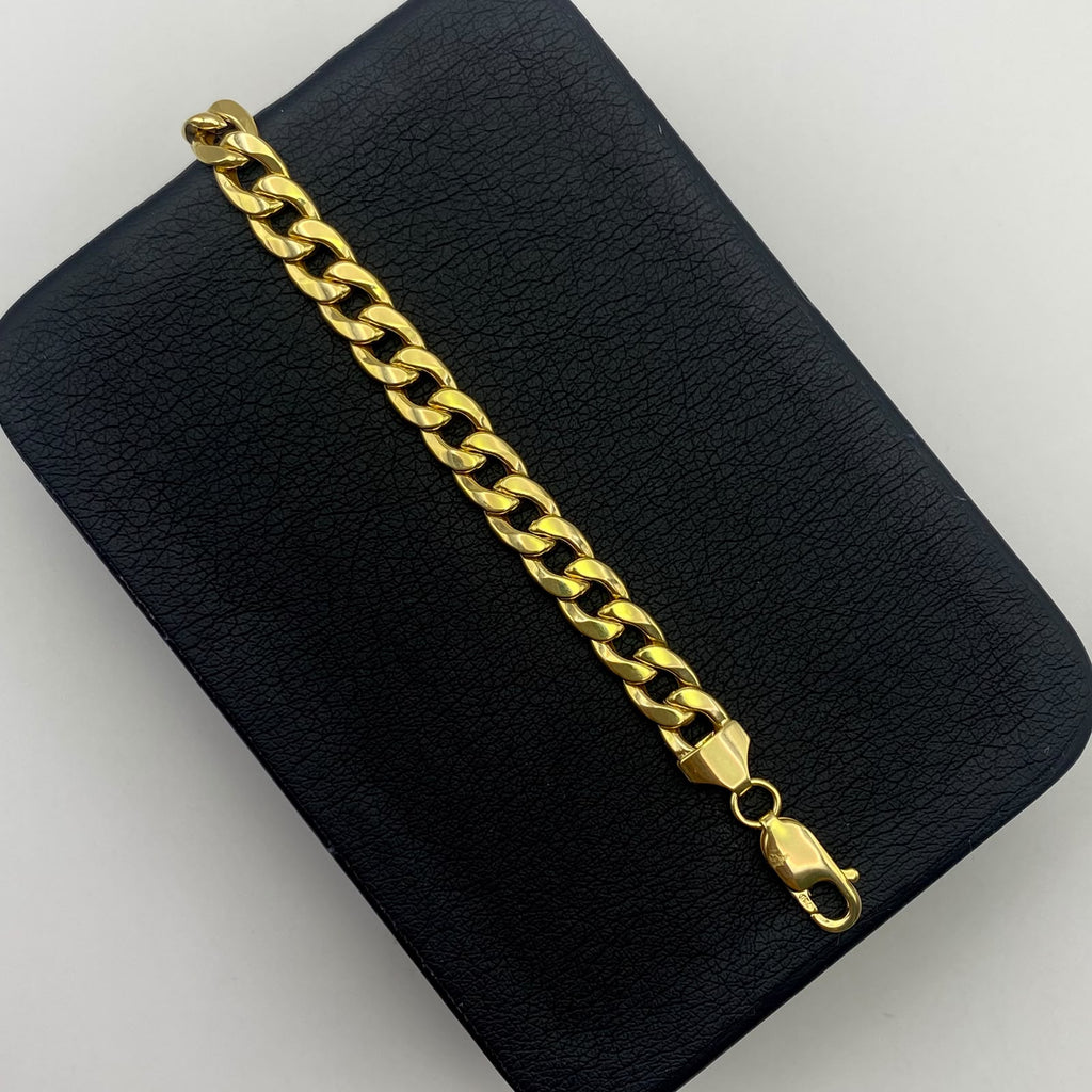 Pulso It cubano inflado Oro amarillo 18k +1 / 6,12 Gr / 6,85 mm / 21 Cm