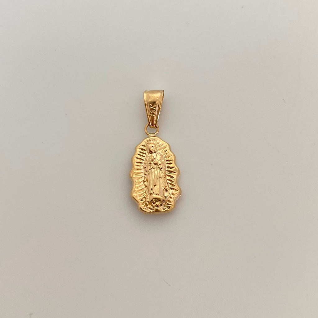 Dije Virgen de Guadalupe Silueta Oro amarillo 18k 1,25 Gr / 12,4 mm / 2,7 Cm