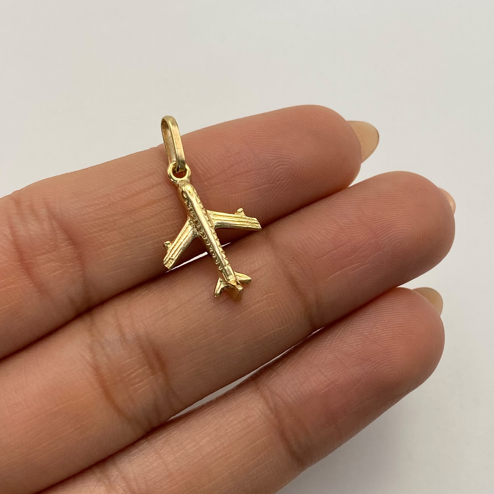 Dije Avion Oro amarillo 18k 1,35 Gr / 13,3 mm / 2,5 Cm