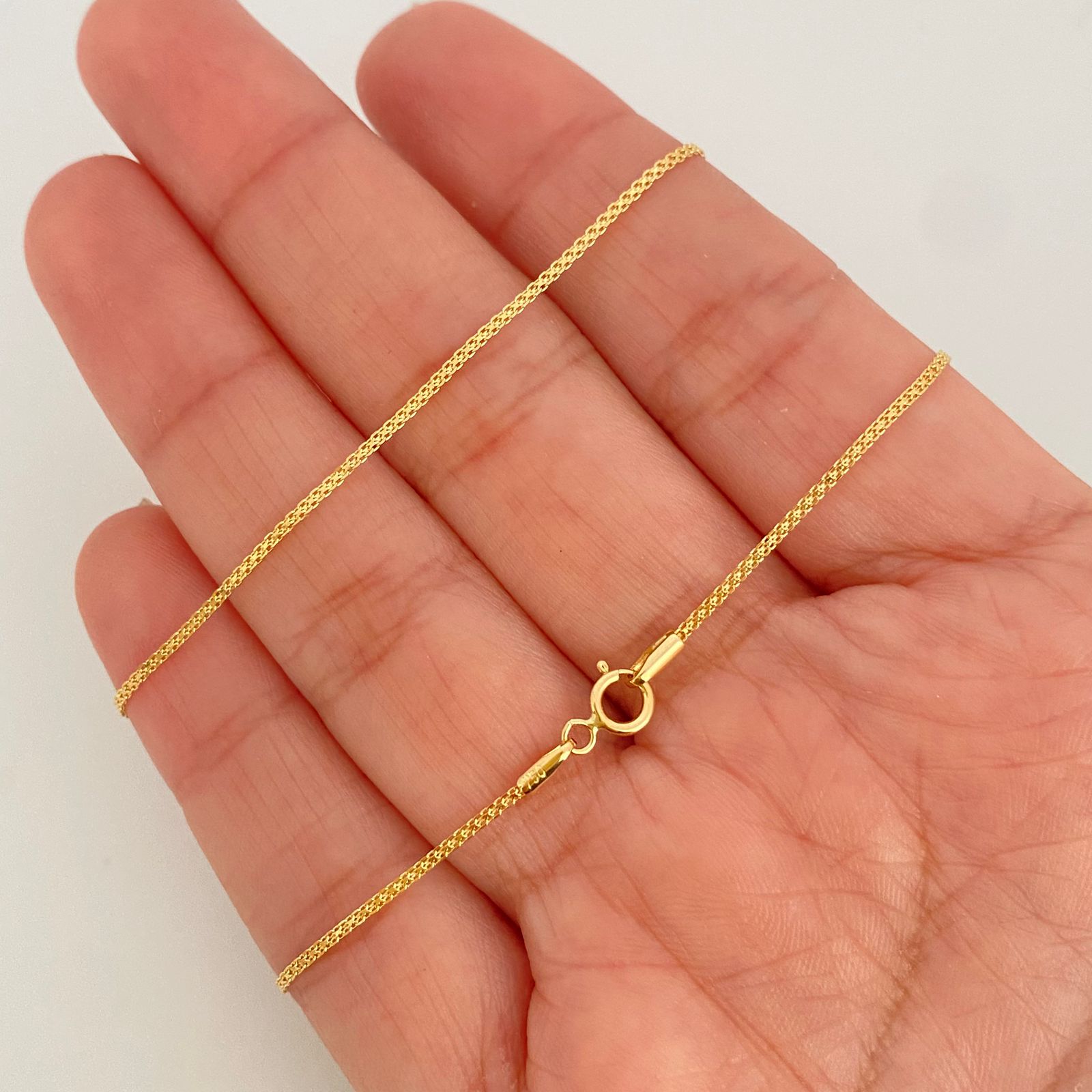 Cadena It mini china Oro amarillo 18k 1,55 Gr / 1,0 mm / 45 Cm