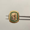 Anillo Caballo Placa Casting Tres oros 18k / Talla 10 3/4 / 9,4 Gr / 5,2 mm