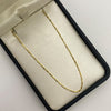 Tobillera It militar especial Oro amarillo 18k +2 / 1,59 Gr / 1,20 mm / 25 Cm