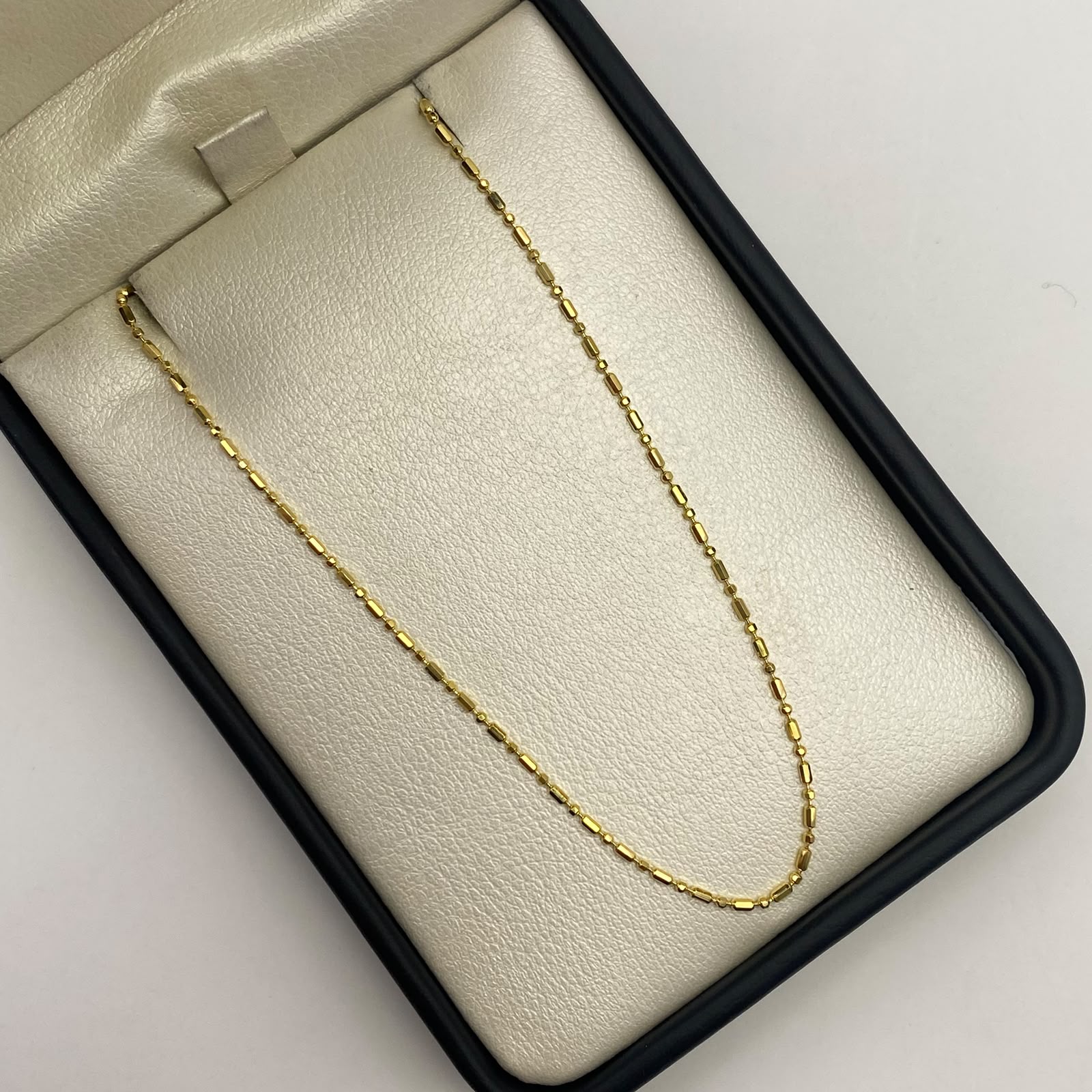 Tobillera It militar especial Oro amarillo 18k +2 / 1,59 Gr / 1,20 mm / 25 Cm