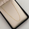 Cadena It Mini cajon Oro amarillo 18k +2 / 1,29 Gr / 1,0 mm / 50 Cm
