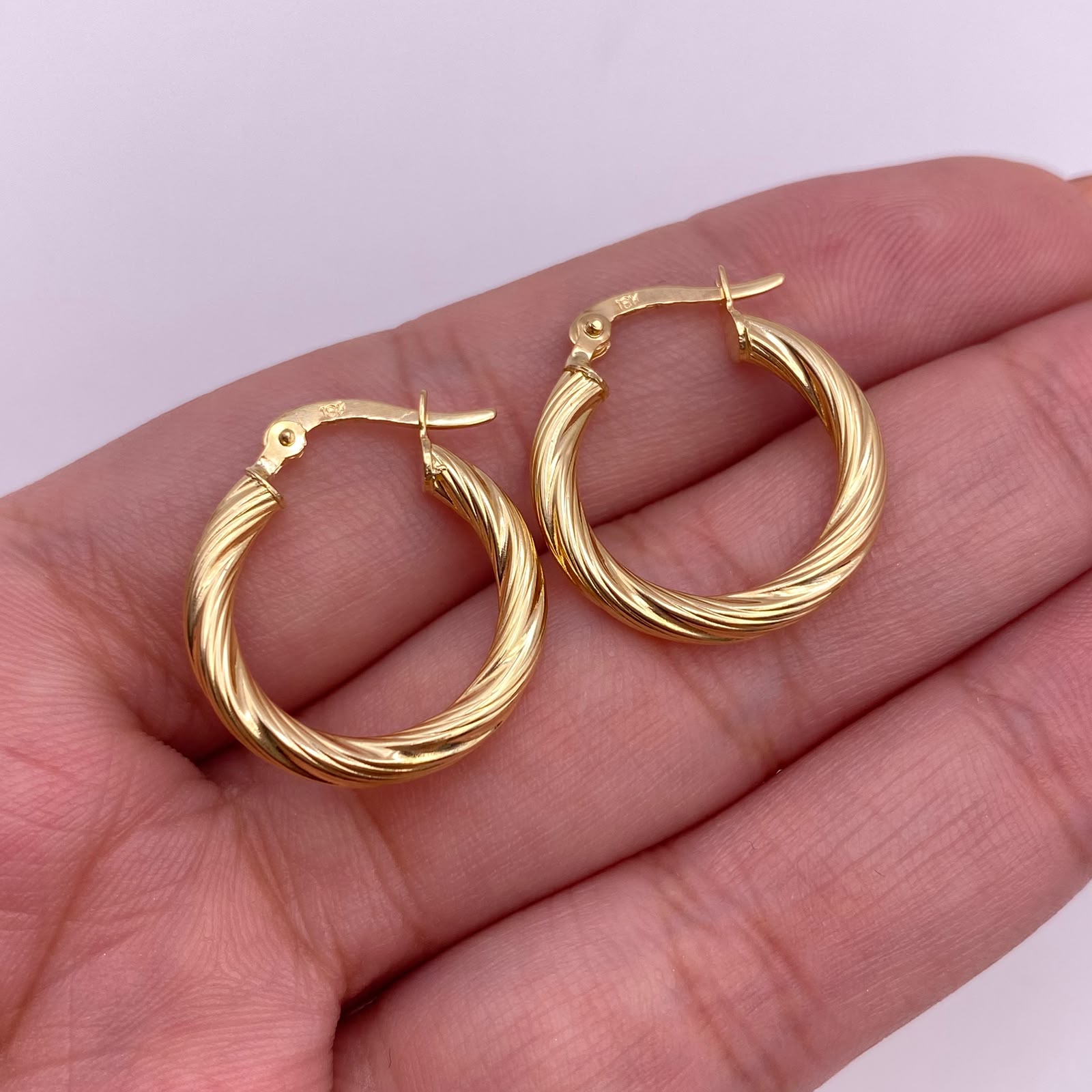 Candonga entorchada Oro amarillo 18k 1,95 Gr / 2 Cm