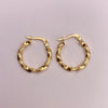 Candonga lisa y satinada Oro amarillo 18k 1,39 Gr / 2 Cm