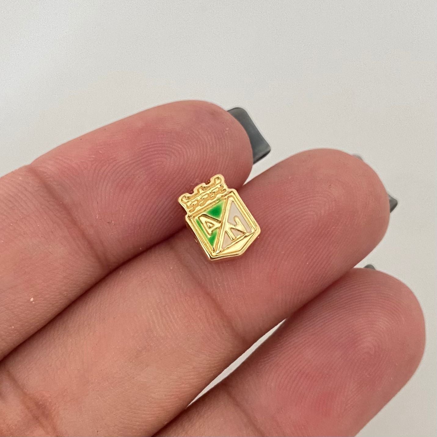 Dije herraje atl nacional Oro amarillo 18k 0,60 Gr / 1,3 Cm