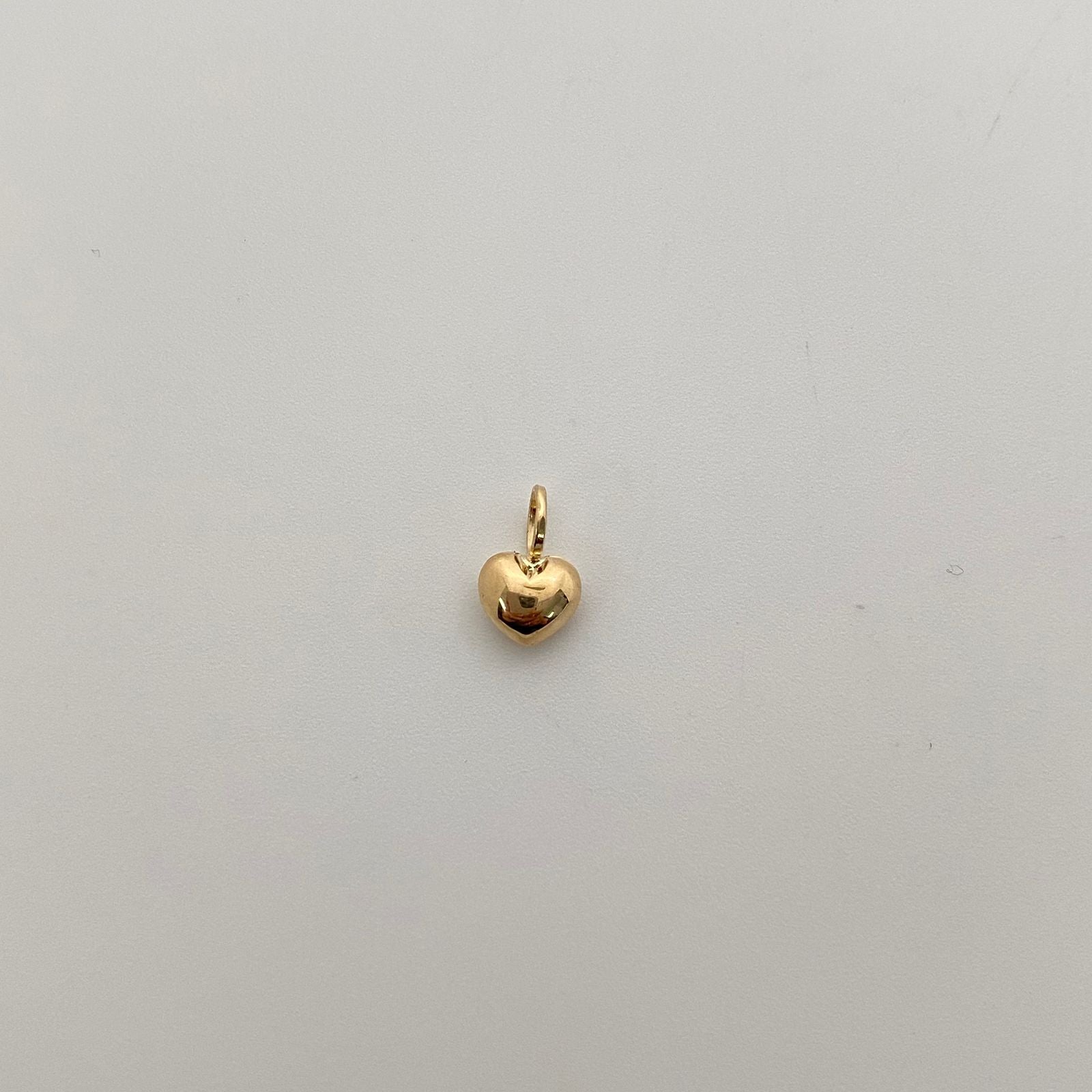 Dije Corazon Inflado Oro amarillo 18k 0,3 Gr / 6,5 mm / 1 Cm