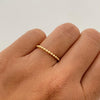 Anillo bolas lisas  Oro amarillo 18k / Talla 5 / 1,45 Gr