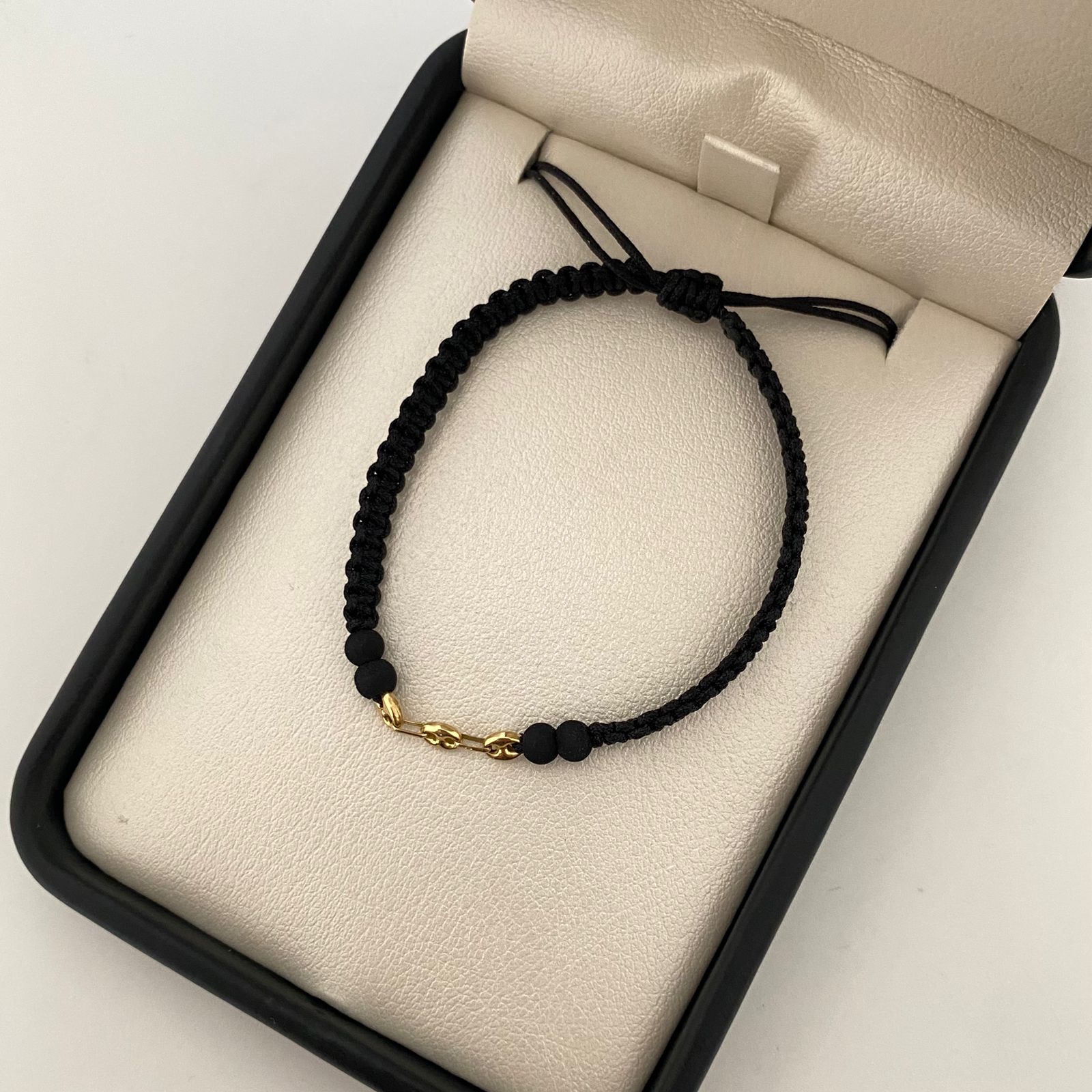 Pulsera tejida 3 eslabones gc Oro amarillo 18k 0,2 Gr