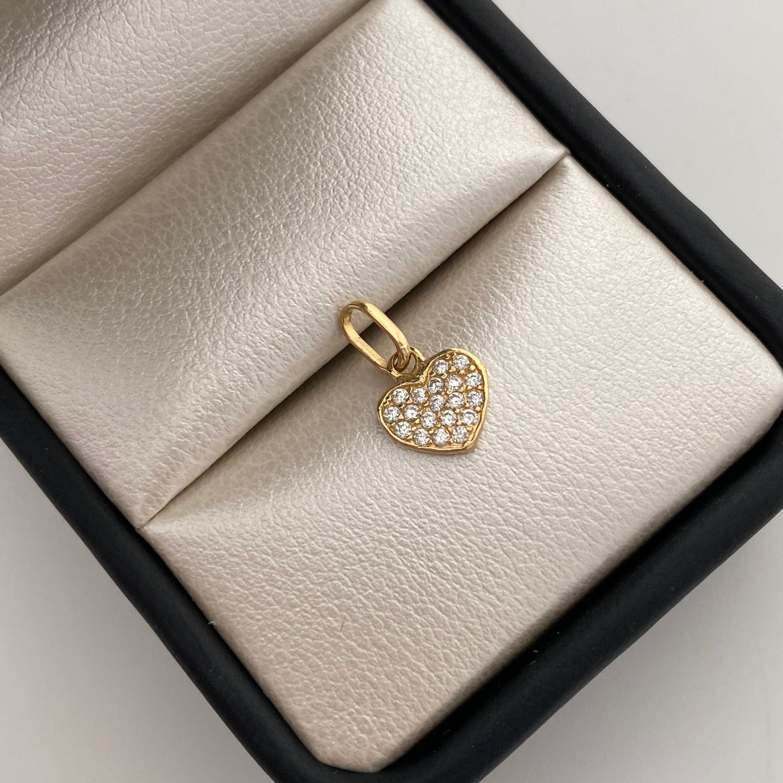 Dije Corazon Casting Oro amarillo 18k 0,7 Gr / 8,8 mm / 1,5 Cm