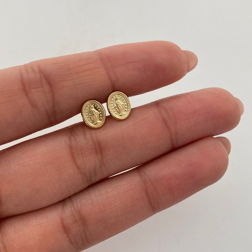 Topos Virgen Milagrosa Oro amarillo 18k 0,7 Gr / 6,6 mm