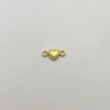 Herraje Corazon borde diamantado Oro amarillo 18k 0,3 Gr / 1,2 Cm