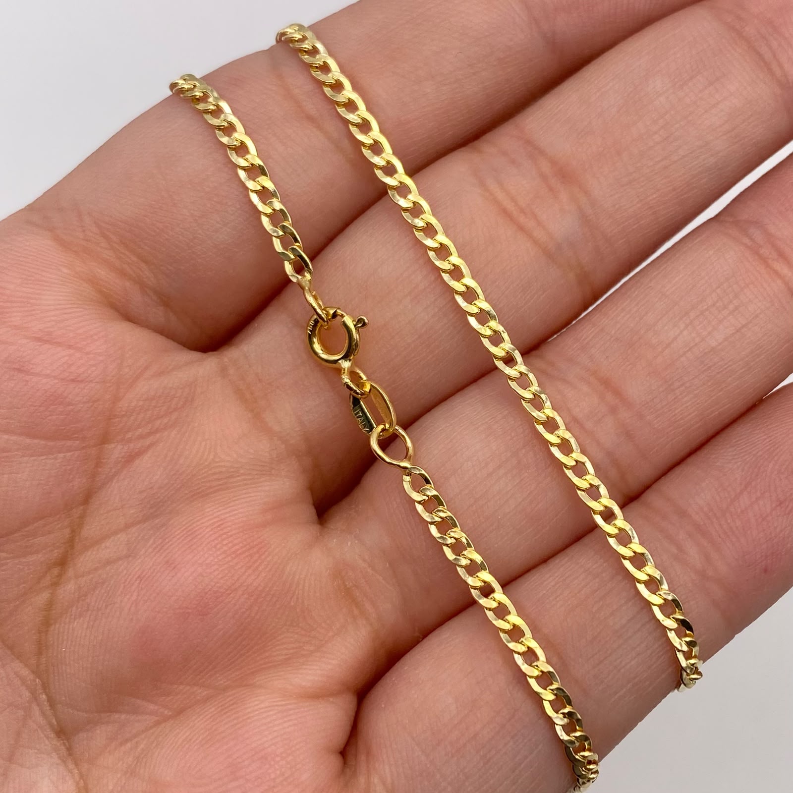 Cadena It Cubana Oro amarillo 18k 3,82 Gr / 2,4 mm / 60 Cm