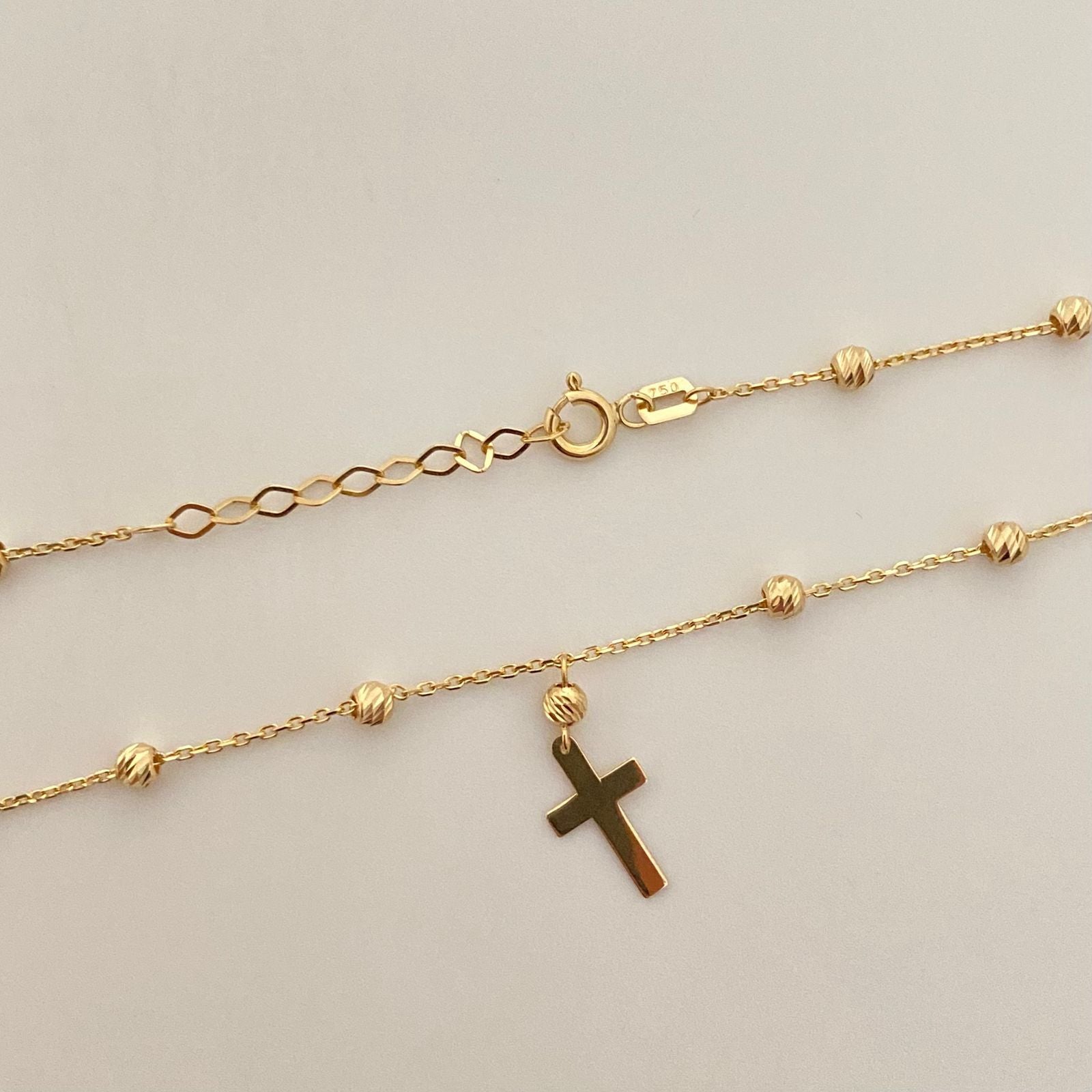 Cadena It balines diamantados Oro amarillo 18k +4 / 3,60 Gr / 2,9 mm / 45 Cm