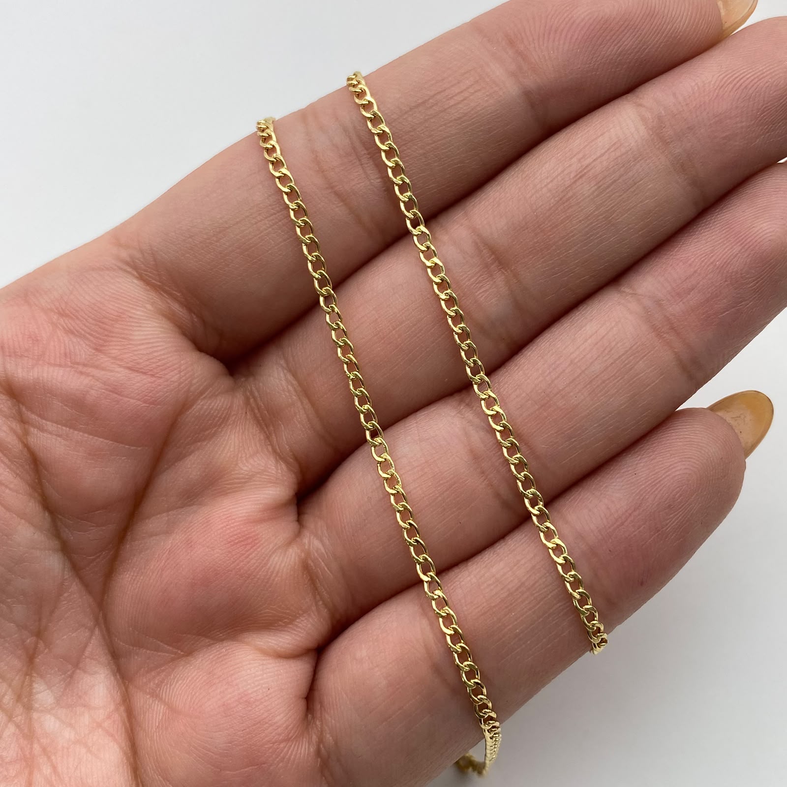 Cadena It Mini cubana Oro amarillo 18k 2,75 Gr / 1,9 mm / 60 Cm