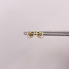 Topos Doble corazon Oro amarillo 18k 0,7 Gr / 7,4 mm