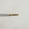 Anillo Fila corazones circones blancos Oro amarillo 18k / Talla 7 / 1,65 Gr / 1,3 mm