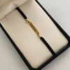 Pulsera tejida Placa Bolas diamantadas 4mm negra Oro amarillo 18k 0,6 Gr