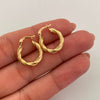 Candonga Entorchada Oro amarillo 18k 1,45 Gr / 1,7 Cm