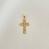 Dije cruz centro rosario Oro amarillo 18k 5,35 Gr / 4,0 Cm