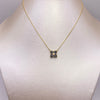Cadena It Aro seguido Especial Flor negra Oro amarillo 18k +4 / 2,71 Gr / 0,6 mm / 45 Cm