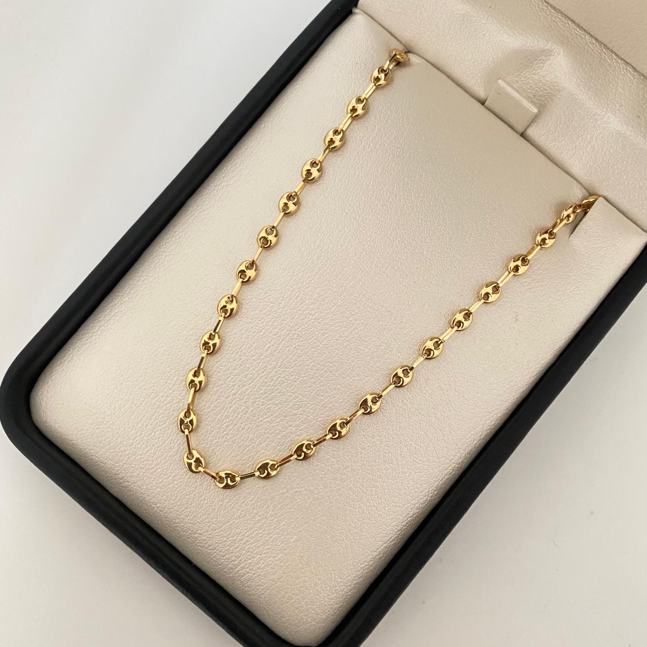 Cadena baby gc Tres oros 18k 4,60 Gr / 3,2 mm / 45 Cm Broche 0,15
