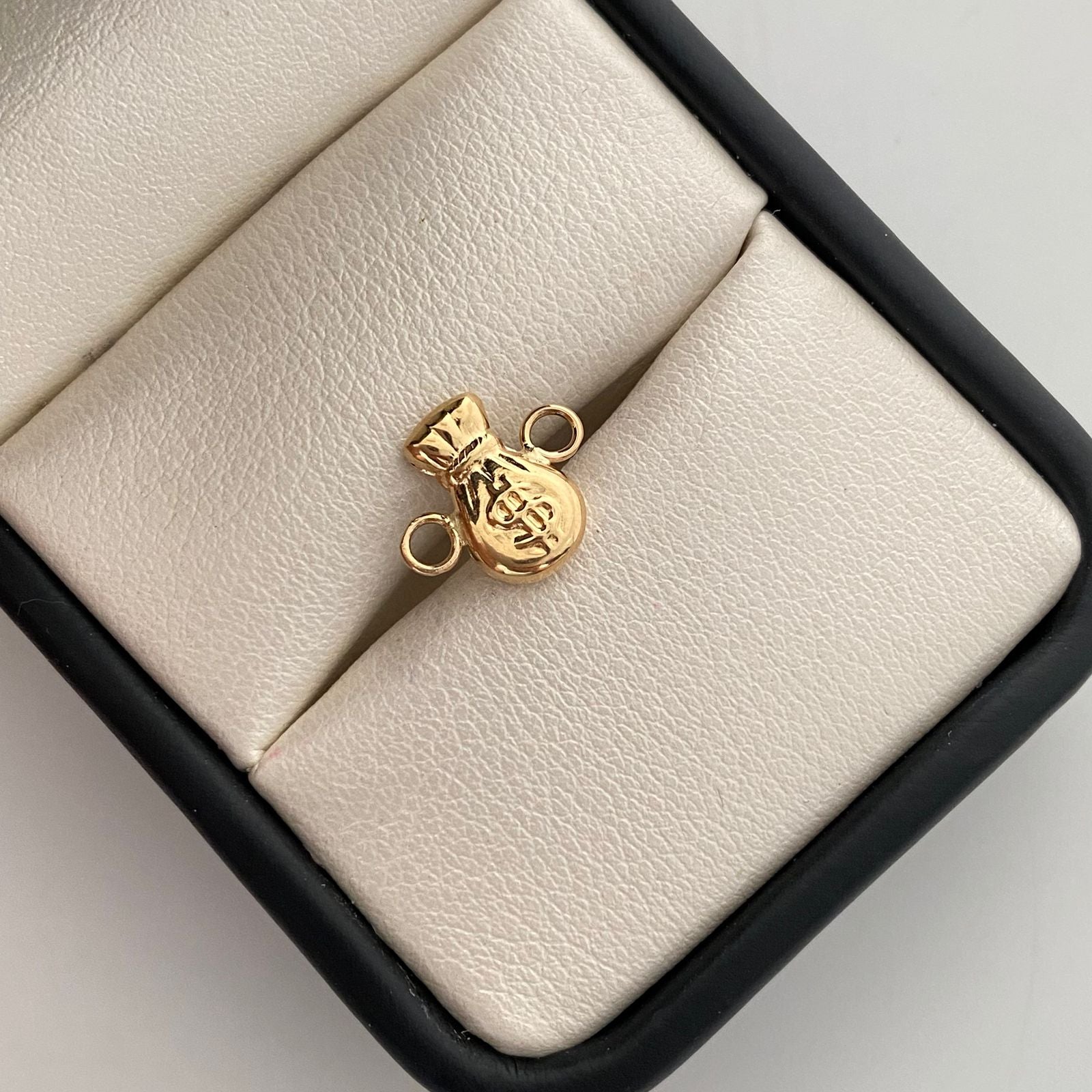 Herraje bolsa de dinero Oro amarillo 0,45 Gr / 1,2 Cm