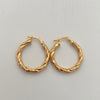 Candonga Entorchada Oro amarillo 18k 2,1 Gr / 2,5 Cm