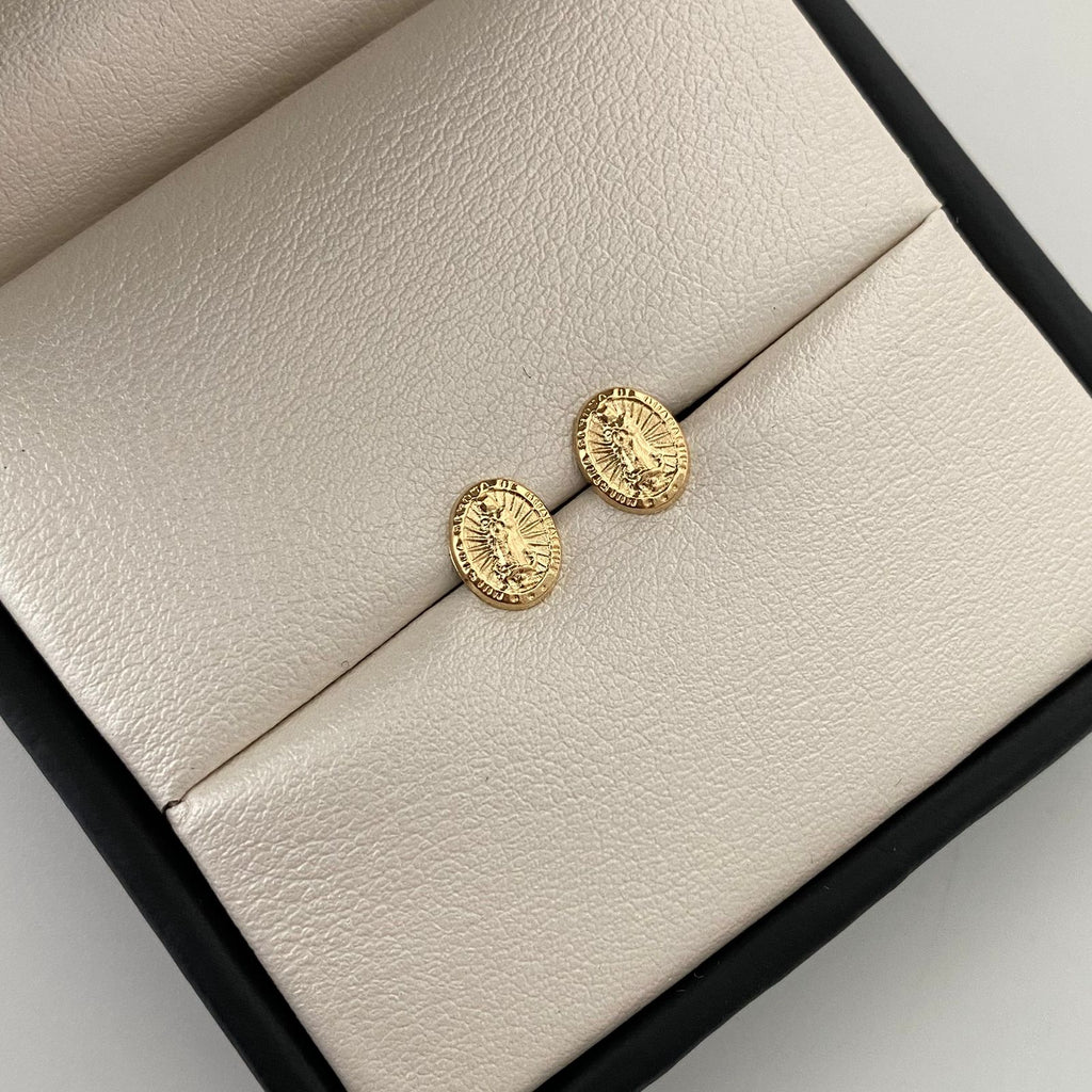 Topos Virgen de guadalupe Oro amarillo 18k 0,7 Gr / 6,7 mm