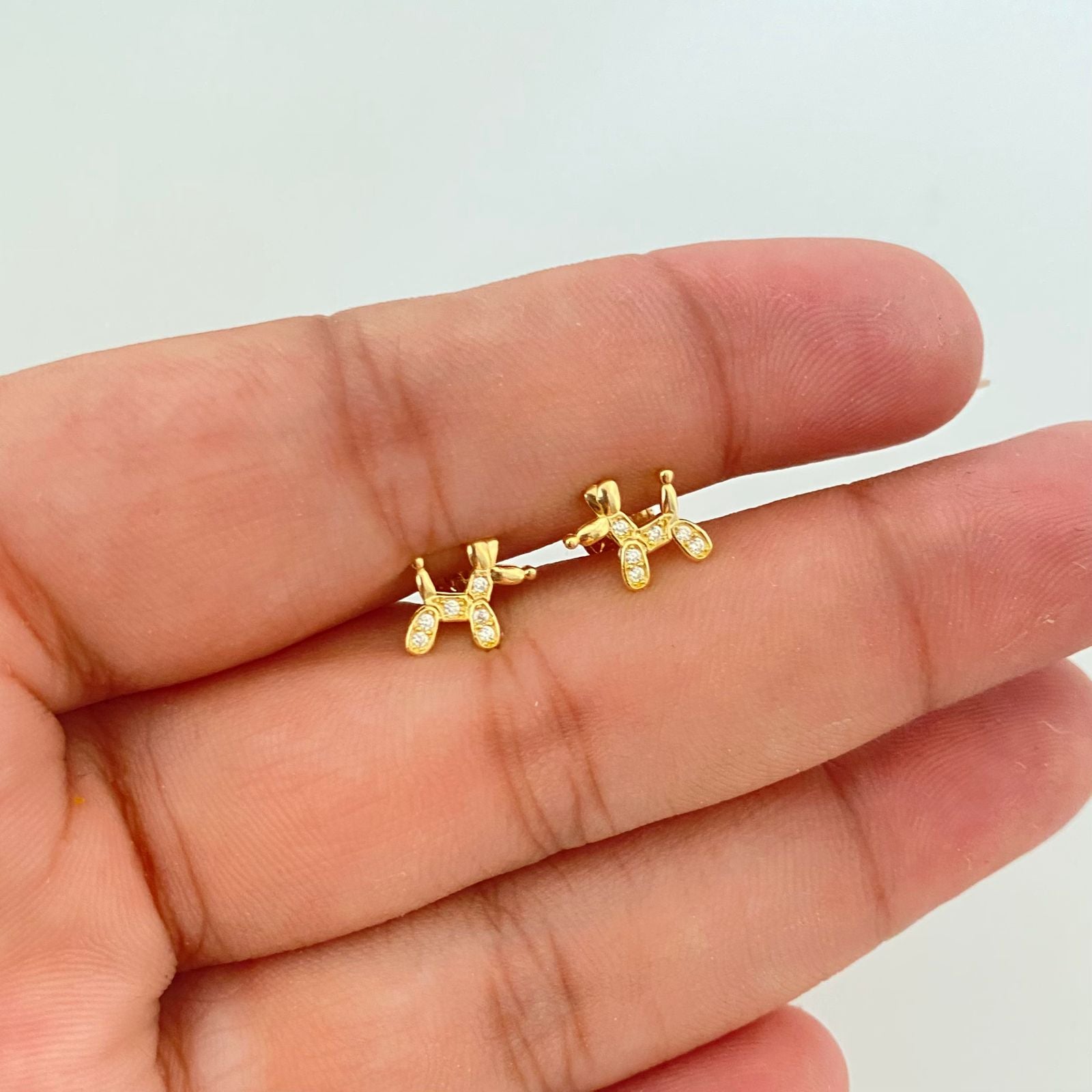 Topos perro globo casting Oro amarillo 18k 1,10 Gr / 8,5 mm