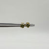 Topos trebol circon verde Oro amarillo 18k 0,65 Gr / 5,1 mm