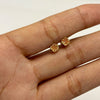Topos trebol circón naranjado Oro amarillo 18k 0,65 Gr / 5,1 mm