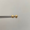 Topos Bola Diamantada 6mm Oro amarillo 18k 0,75 Gr