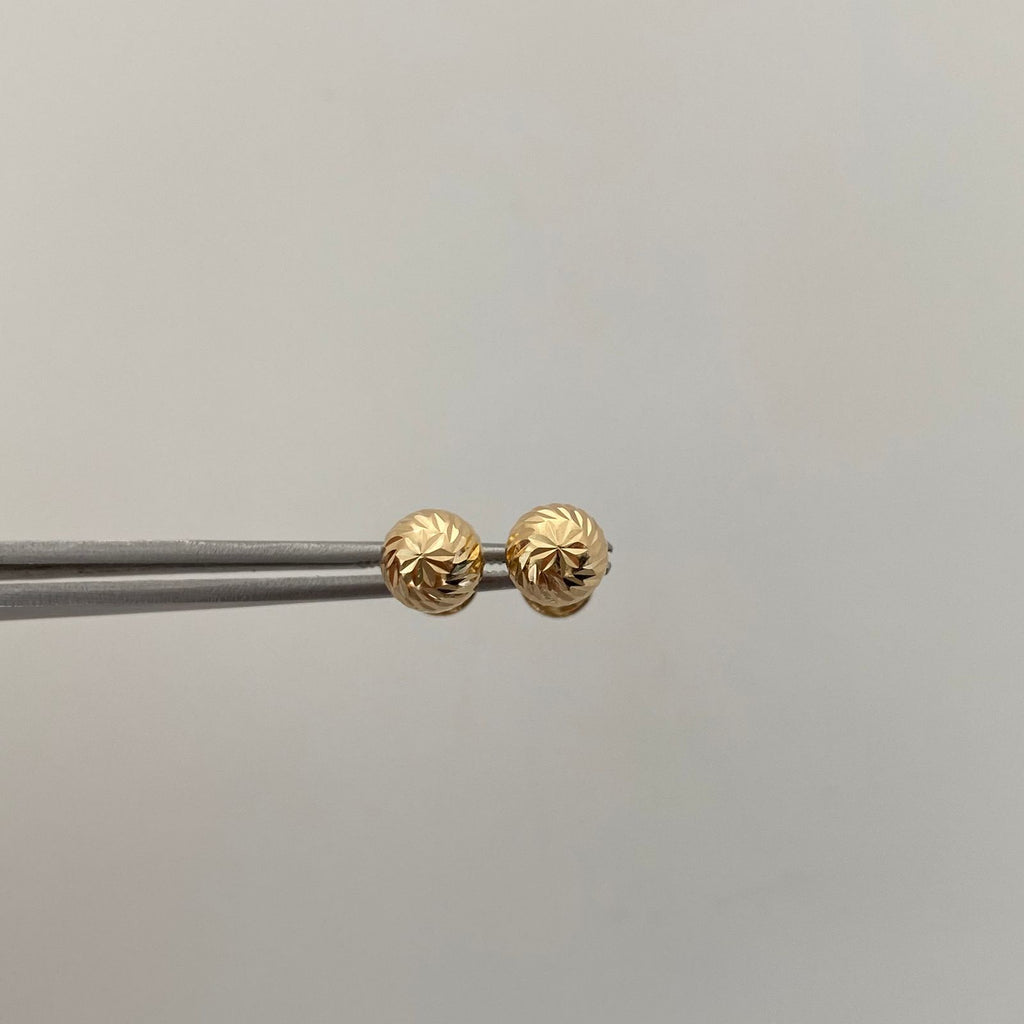 Topos Bola Diamantada 6mm Oro amarillo 18k 0,75 Gr