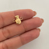 Herraje bolsa de dinero  Oro amarillo 18k 0,5 Gr / 1 Cm