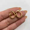 Candonga lisa media luna  Oro amarillo 1,75 Gr / 1,5 Cm