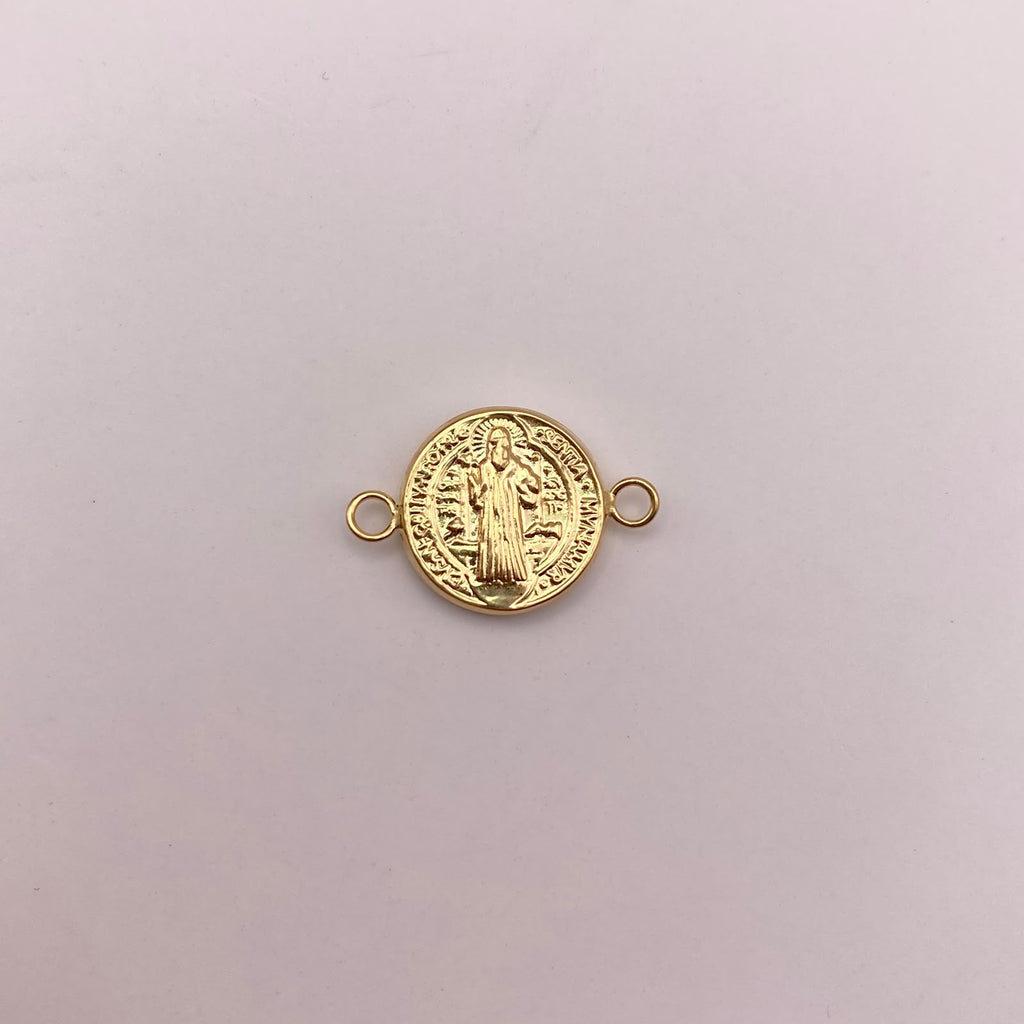 Herraje San benito Oro amarillo 18k 0,8 Gr / 2 Cm
