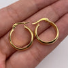 Candonga Lisa Oro amarillo 18k 2,08 Gr / 2 Cm