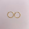 Candonga imperdible diamantada Oro amarillo 18k 0,59 Gr / 1,2 Cm